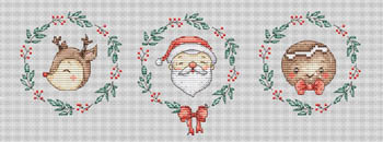 click here to view larger image of Santa and Friends (chart)