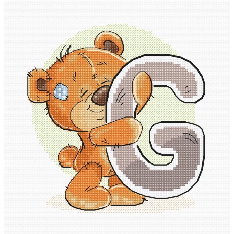 click here to view larger image of Letter G (counted cross stitch kit)
