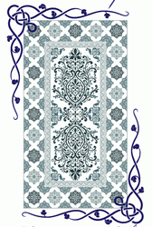 Tapestry in Teal