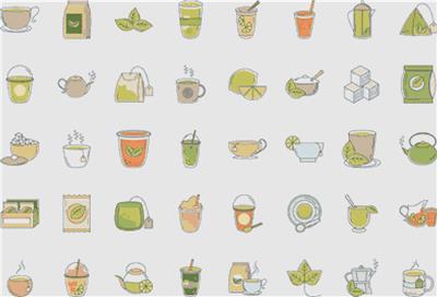 Set of Tea Icons