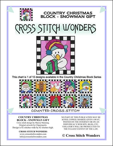 Country Christmas Checkered - Snowman Gift