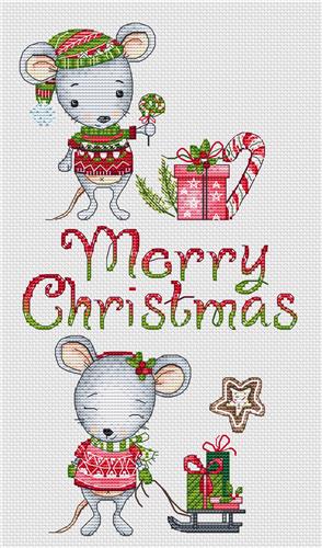 click here to view larger image of Merry Christmas Mouses (chart)
