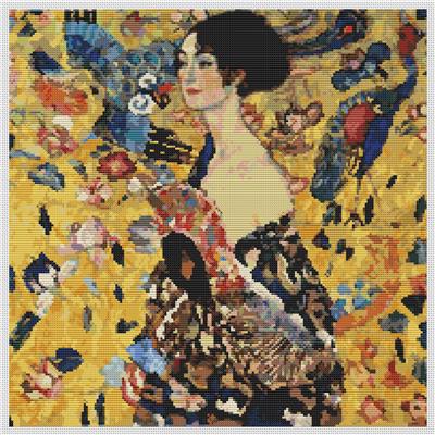 Lady with a Fan (Gustav Klimt)