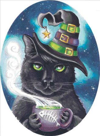click here to view larger image of Georgette the Witch Cat (chart)