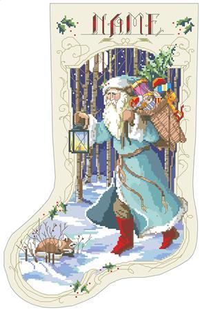 Old Father Winter Christmas Stocking