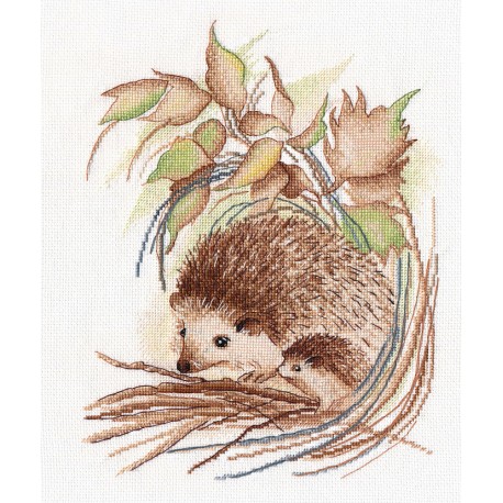 click here to view larger image of Hedgehogs (counted cross stitch kit)