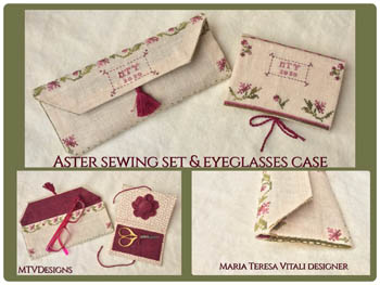 Aster Sewing Set and Eyeglasses Case