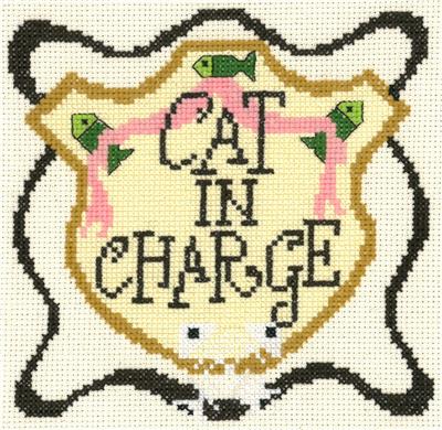 click here to view larger image of Cat in Charge - Raymond Crawford (counted cross stitch kit)