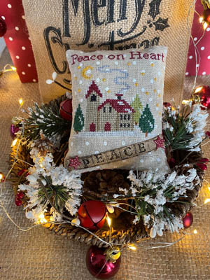 Peace On Heart Pillow