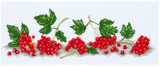 click here to view larger image of Cluster of Guelder Rose (counted cross stitch kit)