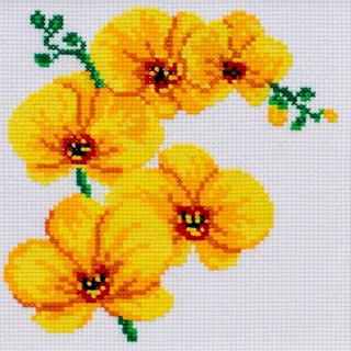 click here to view larger image of Orchid (counted cross stitch kit)