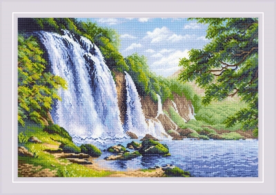 click here to view larger image of Noise of Waterfall (counted cross stitch kit)