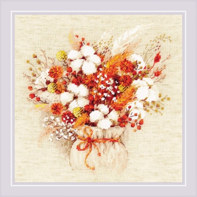 Bouquet with Lagurus and Cotton
