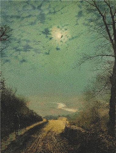 Wet Road by Moonlight, A