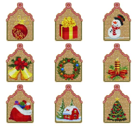 9 Christmas Ornaments Kit