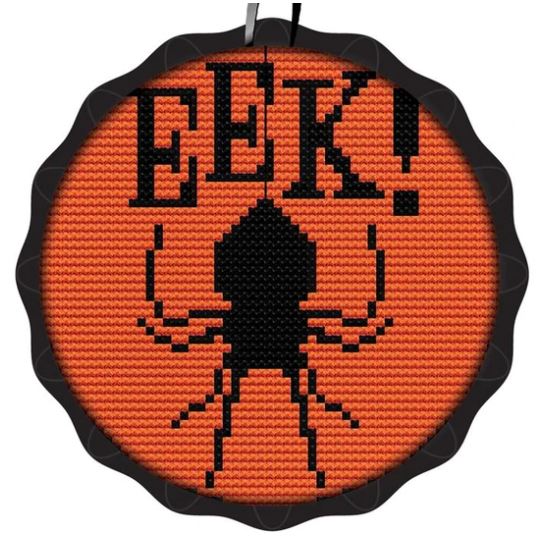 click here to view larger image of Spooky Ornament - Spider (counted cross stitch kit)
