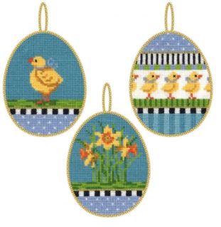 click here to view larger image of Easter Eggs 3 Kit (counted cross stitch kit)