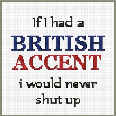 click here to view larger image of British Accent (chart)