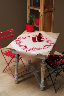 Red Decoration Tablecloth