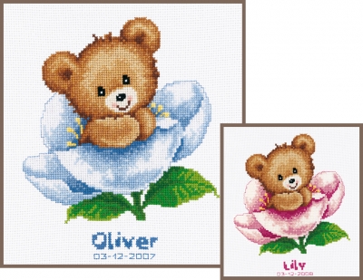 click here to view larger image of Cute Bear (counted cross stitch kit)