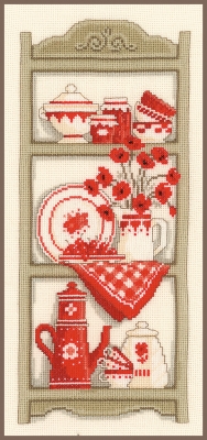 click here to view larger image of Rustic Kitchen Rack (counted cross stitch kit)
