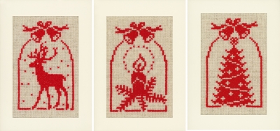 click here to view larger image of Jingle Bells - Greeting Card (3) (counted cross stitch kit)
