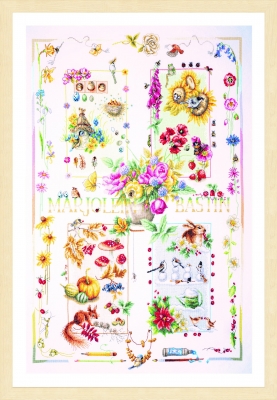 click here to view larger image of Four Seasons - Special Edition - Marjolein Bastin (counted cross stitch kit)