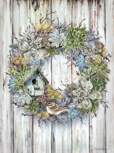 Succulent Wreath - Dona Gelsinger