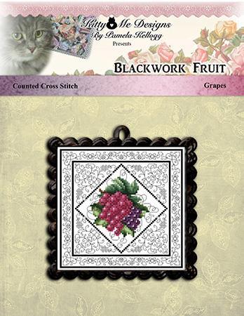 Blackwork Fruit Grapes