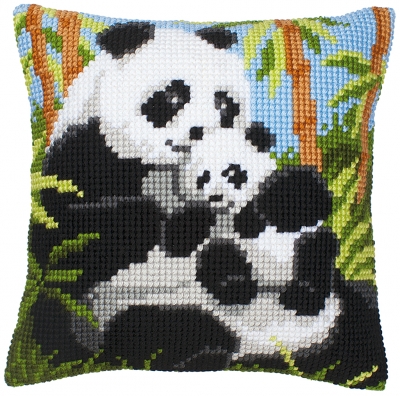 Panda Family Cushion