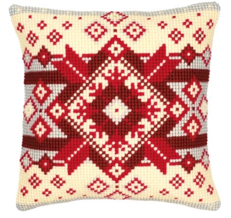 click here to view larger image of Nordic Star Cushion (needlepoint)