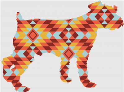 click here to view larger image of Kilim Dog (chart)