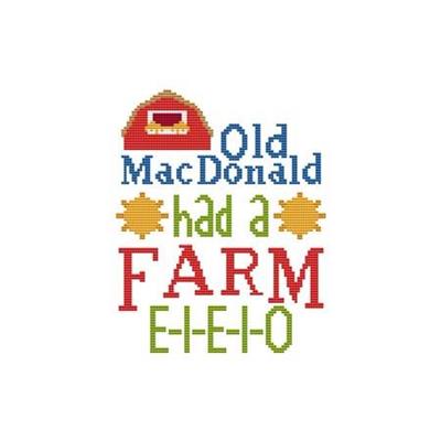 click here to view larger image of Nursery Rhyme - Old MacDonald had a Farm (chart)
