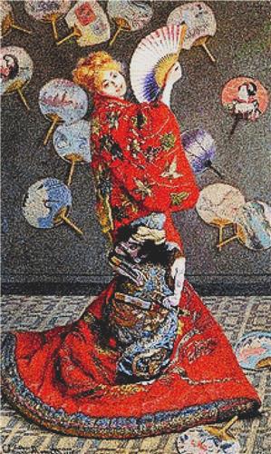 click here to view larger image of Camille Monet In Japanese Costume (chart)