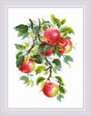 click here to view larger image of Juicy Apples (counted cross stitch kit)