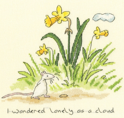 click here to view larger image of Lonely as a Cloud (counted cross stitch kit)