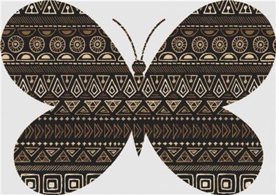 Tribal Gold Butterfly