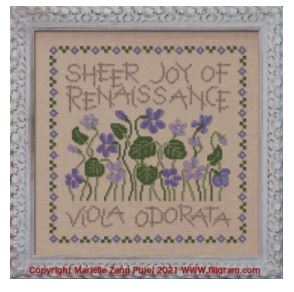 click here to view larger image of Viola Odorata (chart)