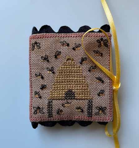 click here to view larger image of Bee Bungalow Needle Book (counted cross stitch kit)