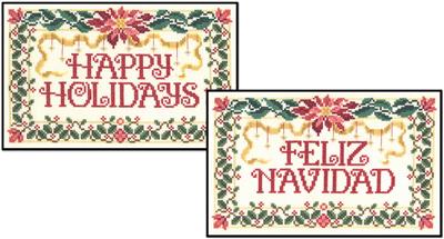 click here to view larger image of Happy Holidays/Feliz Navidad (chart)