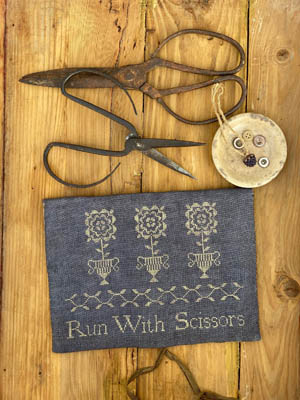 click here to view larger image of Run with Scissors Sewing Pouch  (chart)