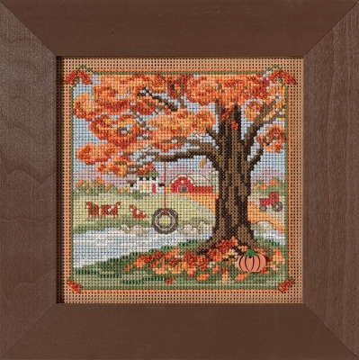 click here to view larger image of Autumn Swing Country Lane (2021) (counted cross stitch kit)