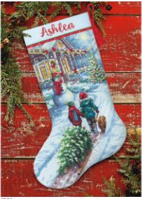 click here to view larger image of Christmas Tradition Stocking (counted cross stitch kit)