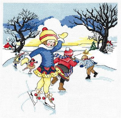 click here to view larger image of Winter Wonderland - Mary Engelbreit (counted cross stitch kit)