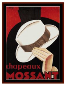Chapeaux Mossant - Vintage Poster