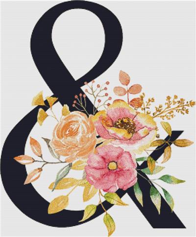 click here to view larger image of Floral Ampersand (chart)