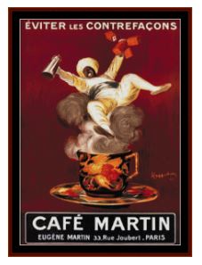 Cafe Martin - Vintage Poster