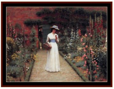 Lady in a Garden - Lord Frederick Leighton