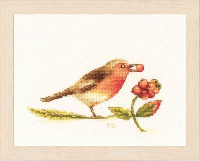 click here to view larger image of Robin - Marjolein Bastin (counted cross stitch kit)