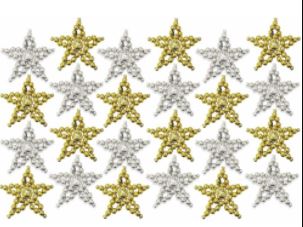 click here to view larger image of Starlight Gold/Silver - Beaded Ornament Kit  (bead kit)